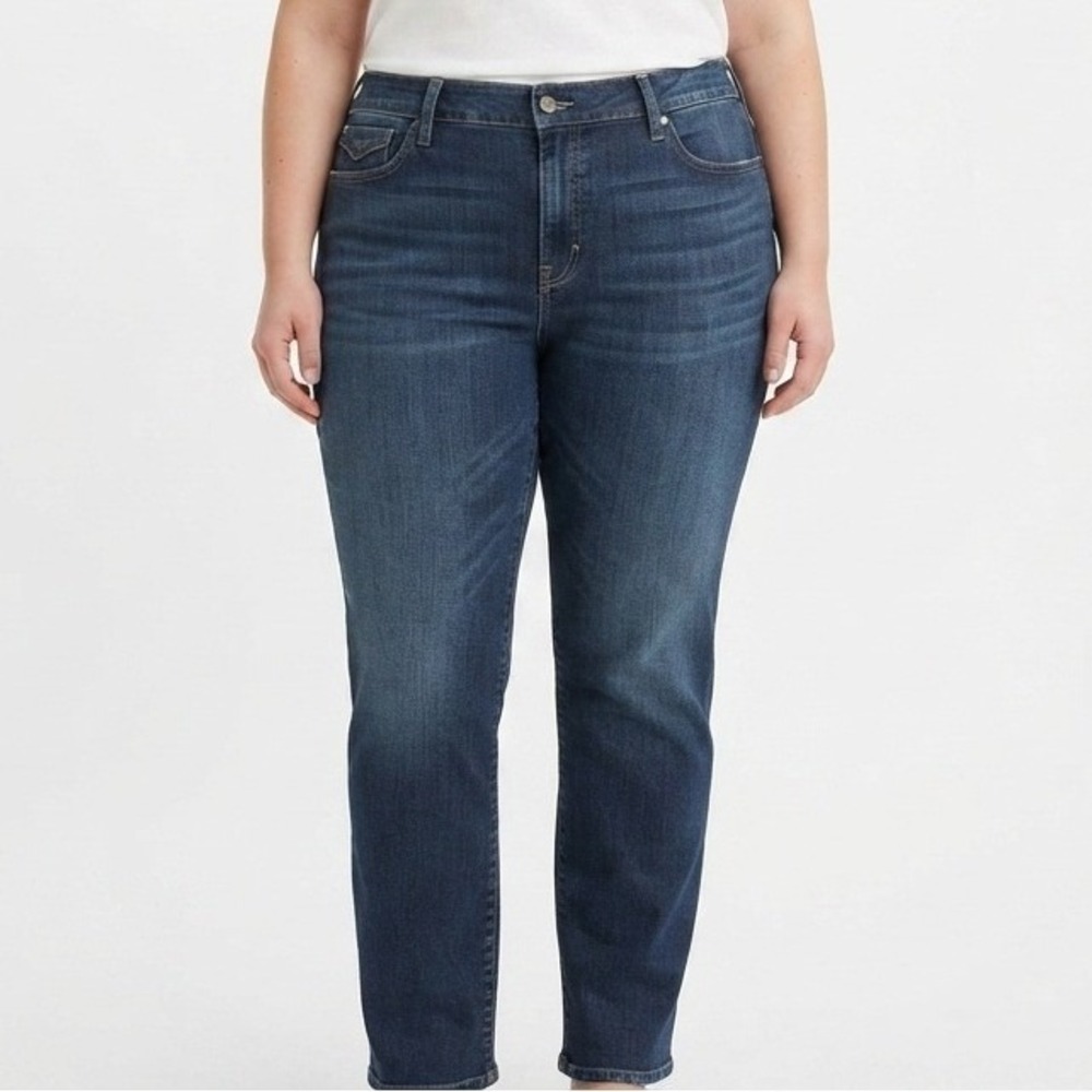 Levi's 580 Straight Leg Jeans Womens Size 20W Blue Denim Casual